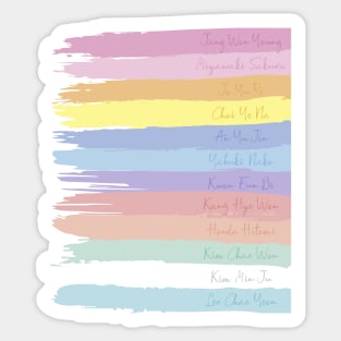 IZ*ONE Brushstrokes Sticker